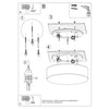 Large flush ceiling lights Sollux Lighting Ceiling lamp ARENA 55 grey