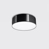 Stylish flush ceiling lamp Sollux Lighting Ceiling Lamp ARENA Black