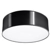 Elegant flush lights for ceiling Sollux Lighting ARENA Black