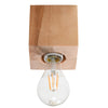 Natural wood flush mount ceiling light - Sollux Lighting Ceiling Lamp ARIZ
