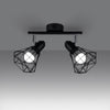 Ceiling lamp ARTEMIS 2 black led ceiling lights with semi flush mount design