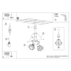 Black semi flush mount ceiling light Ceiling lamp ARTEMIS 2 black for loft-style rooms