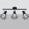 Ceiling lamp ARTEMIS 3 black modern flush semi flush ceiling lights in black