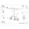 Ceiling lamp ARTEMIS 3 black stylish led lights with flush semi flush ceiling design
