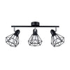 Ceiling lamp ARTEMIS 3 black lighting semi flush ceiling light in black design