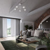 Ceiling lamp ARTEMIS 3 white in a modern loft-style design
