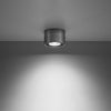 LED flush mount light Sollux Lighting Ceiling Lamp BASIC 1 Concrete

