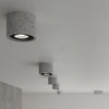Decorative flush ceiling light Sollux Lighting Ceiling Lamp BASIC 1 Concrete