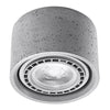 Flush mount ceiling light Sollux Lighting Ceiling Lamp BASIC 1 Concrete
