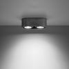 Versatile design suitable for modern and traditional interiors Ceiling lamp BASIC 2 concrete