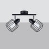 Contemporary Sollux Lighting Ceiling Lamp BELUCI 2 Black enhancing home decor
