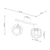 Minimalist Sollux Lighting Ceiling lamp BELUCI 2 white