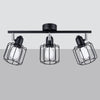 Contemporary Sollux Lighting Ceiling Lamp BELUCI 3 Black enhancing home decor