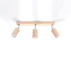Natural wood finish for a warm, cosy look Ceiling lamp BERG 3 natural wood