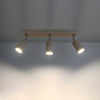 Ceiling lamp BERG 3 natural wood Available in multiple lighting options
