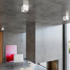 Timeless flush mount ceiling light in white for any interior design