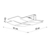 High-quality flush ceiling lamp Sollux Lighting Ceiling Lamp CELIA chrom