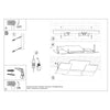 Sleek flush mount light Sollux Lighting Ceiling Lamp CELIA chrom