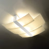 Elegant flush ceiling lights Celia with chrome details
