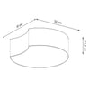Modern flush mount ceiling light Sollux Lighting CIRCLE 1
