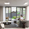 Elegant white flush ceiling lamp Sollux Lighting CIRCLE 1
