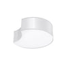 White flush ceiling lamp Sollux Lighting CIRCLE 1 design