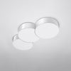 Circular geometry for modern interior decor Ceiling lamp CIRCLE 3A white