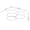 Suitable for large rooms with multiple lamp options Ceiling lamp CIRCLE 3B white