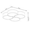 Modern flush mount ceiling light Sollux Lighting CIRCLE 4
