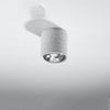 Flush ceiling lights modern Sollux Lighting Ceiling Lamp Cullo Concrete