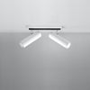 Ceiling lamp DIREZIONE 2 white LED lighting for home and office with a semi flush design