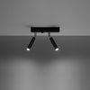 LED ceiling lights Sollux Lighting Ceiling Lamp EYETECH 2 in black
