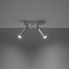 Semi flush ceiling lights Sollux Lighting Ceiling Lamp EYETECH 2 white