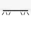 Semi flush ceiling lights Sollux Lighting Ceiling lamp EYETECH 6 black