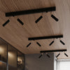Sollux Lighting Ceiling lamp EYETECH 6 black as kitchen countertop lighting