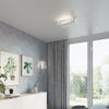 Sollux Lighting Ceiling Lamp FENIKS 2 White with wood-like panel detail