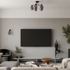 Elegant black lighting semi flush ceiling with durable materials
