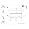 Minimalist semi flush mount ceiling light Sollux Lighting Ceiling lamp FORNES 3 black