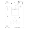 Sleek HATI Grey Ceiling Light for Home Decor
