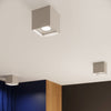 Premium Sollux Lighting HATI Grey LED Flush Light
