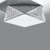 Sollux Lighting HEXA 35 Silver ceiling lamp flush mount design