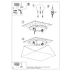 Unique flush mount light fixture HEXA 35 Silver by Sollux Lighting