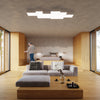 Loft flush ceiling lamp Sollux Lighting Ceiling lamp HORUS 45 white
