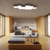 Elegant flush ceiling lamp Sollux Lighting Ceiling lamp HORUS 55 grey