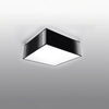 Stylish LED flush ceiling light Sollux Lighting Ceiling Lamp HORUS Black