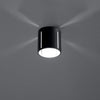 Cylindrical flush ceiling lamp Sollux Lighting Ceiling lamp INEZ black
