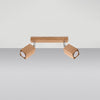 Elegant semi flush ceiling lights for cosy interiorsCeiling lamp KEKE 2 oak