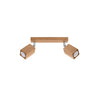 Oak finish LED semi flush mount light for ceiling Ceiling lamp KEKE 2 oak