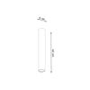 Elegant flush mount ceiling light Sollux Lighting Ceiling lamp LAGOS 40 black