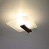 Wenge flush mount ceiling light for cosy atmosphere